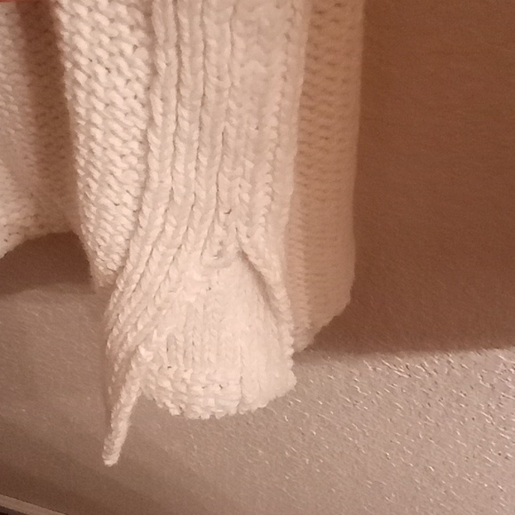 NEW J. Jill Boho Hippie Winter Fall Sz L Long Sleeves Cream Color Sweater C26 P - Picture 4 of 13